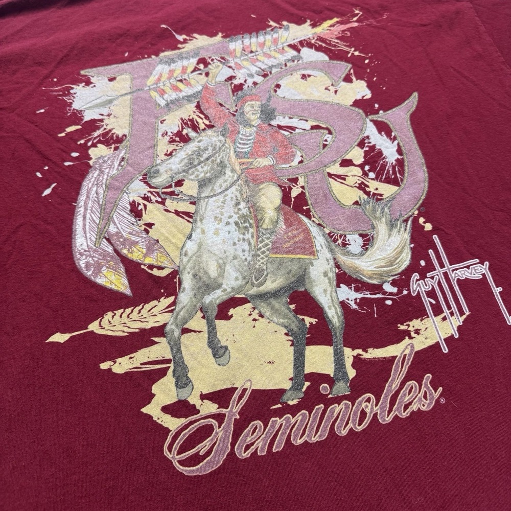 Guy Harvey x FSU Seminoles T-Shirt Size XL Red